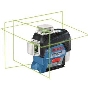 Laser krzyżowy GLL 3-80 CG BOSCH L-BOXX + BT150 + BM1 + Kolumna rozporowa BT 350 BOSCH