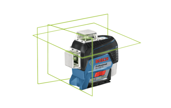 Laser krzyżowy GLL 3-80 CG BOSCH L-BOXX + BT150 + BM1 + Kolumna rozporowa BT 350 BOSCH